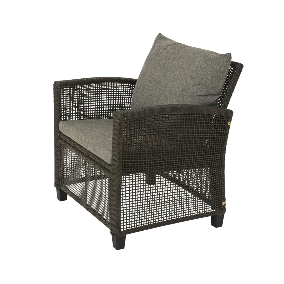 Alicante Seating Set – Black – 3 Piece